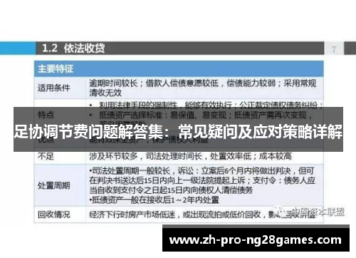 足协调节费问题解答集：常见疑问及应对策略详解